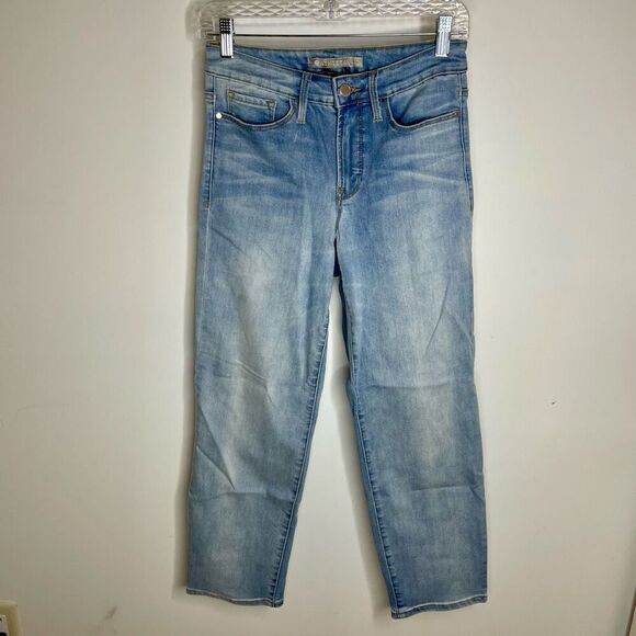 Athleta Skulptek Straight Jeans Light Blue Women's size 4 Stretch Movement Ankle - Picture 7 of 7